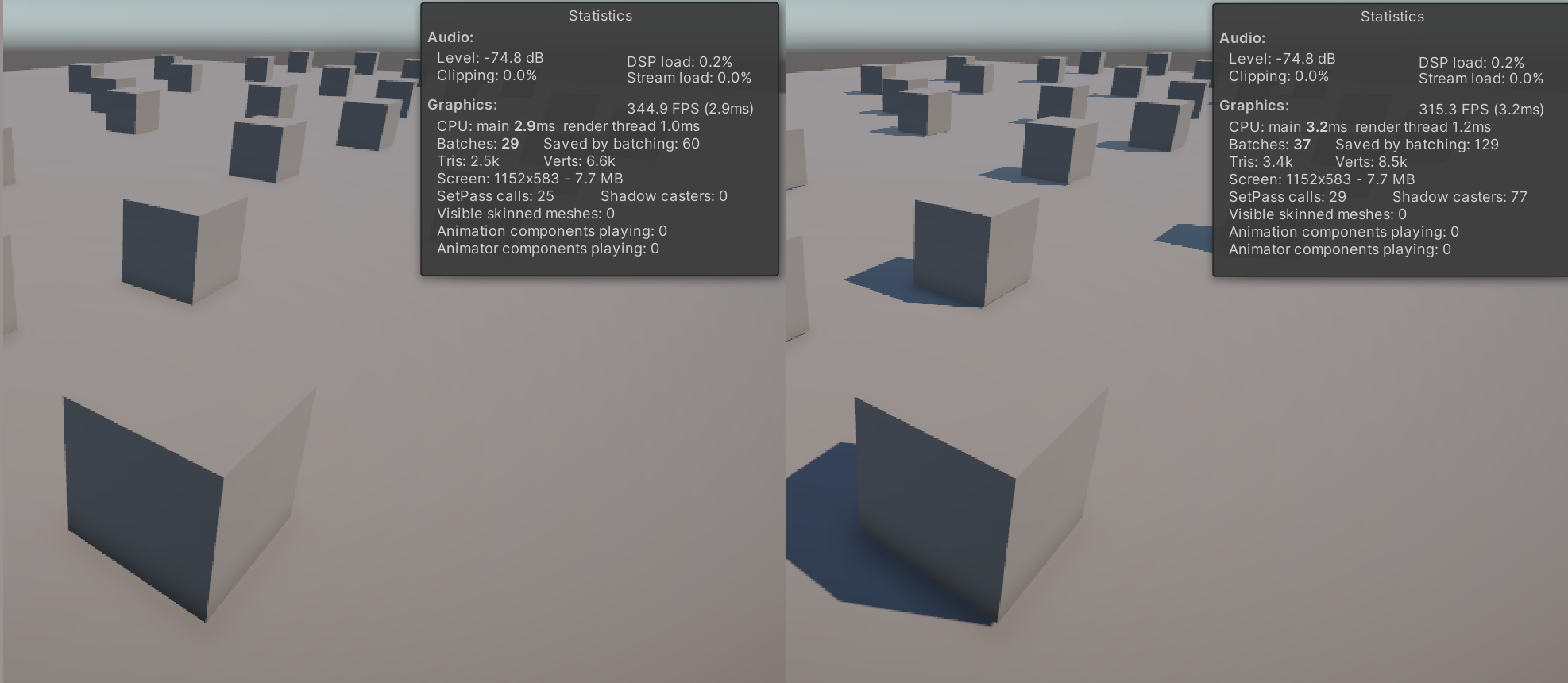 Shadow Comparison